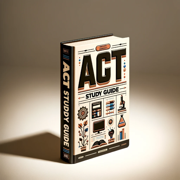 Couverture du guide d'étude ACT créé par Sport Scholarships America, avec titre et logo