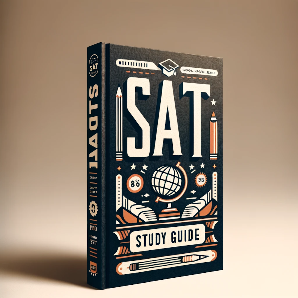 Portada de la Guía de Estudio SAT creada por Sport Scholarships America, con título y logotipo