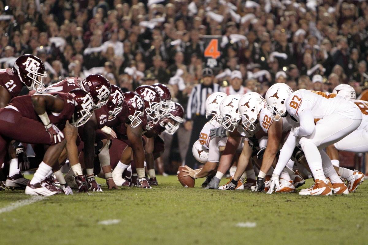 Tradisjonell rivalisering: Texas Longhorns møter Texas A&M